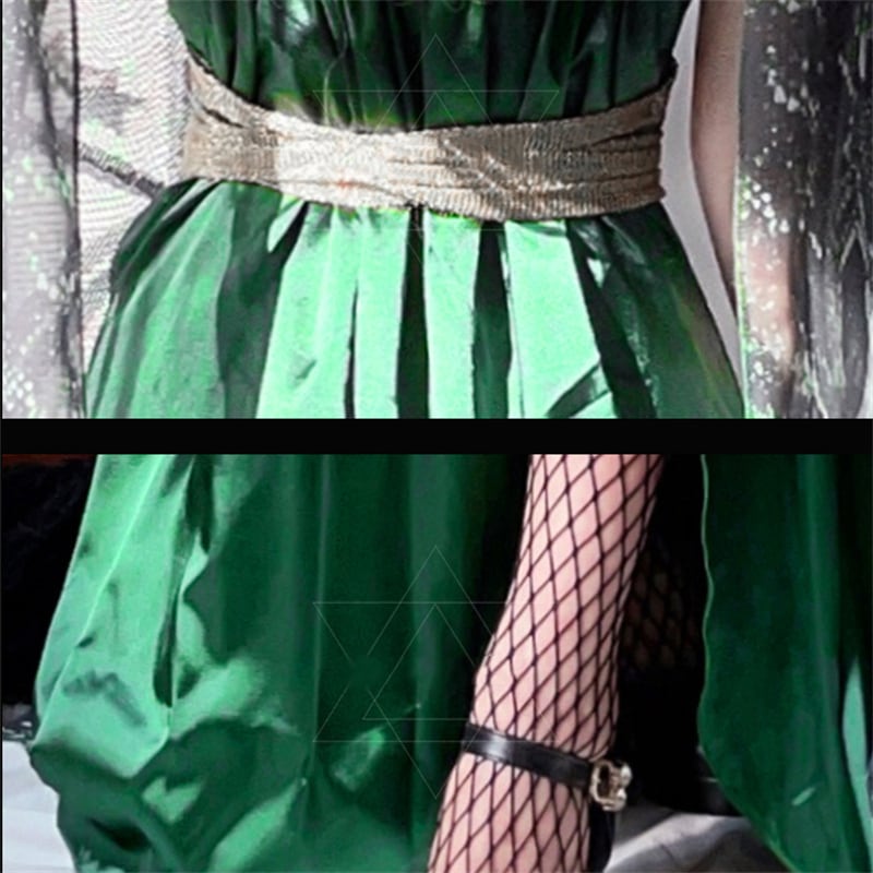 【ハロウィン】レディース ギリシャ神話 メドゥーサ コスプレ ヘビヘッド マント付き ドレス 役割衣装