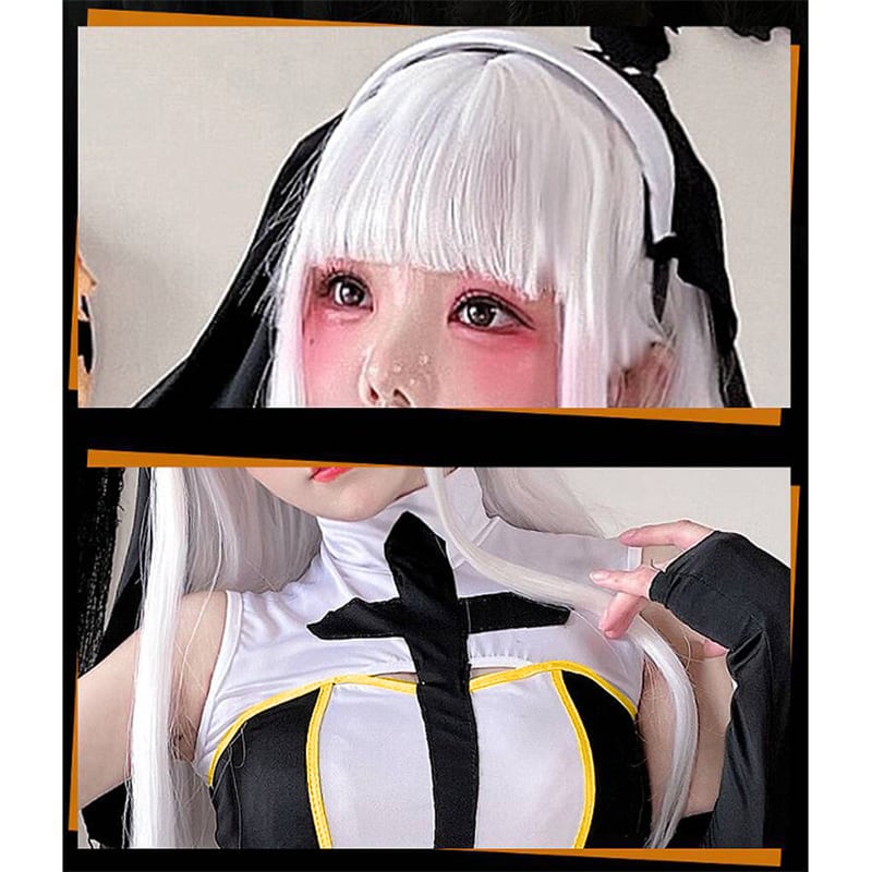 【ハロウィン】大人用セクシー修道女コスチューム・十字架吸血鬼・ブラックマリア・舞台・劇用衣装