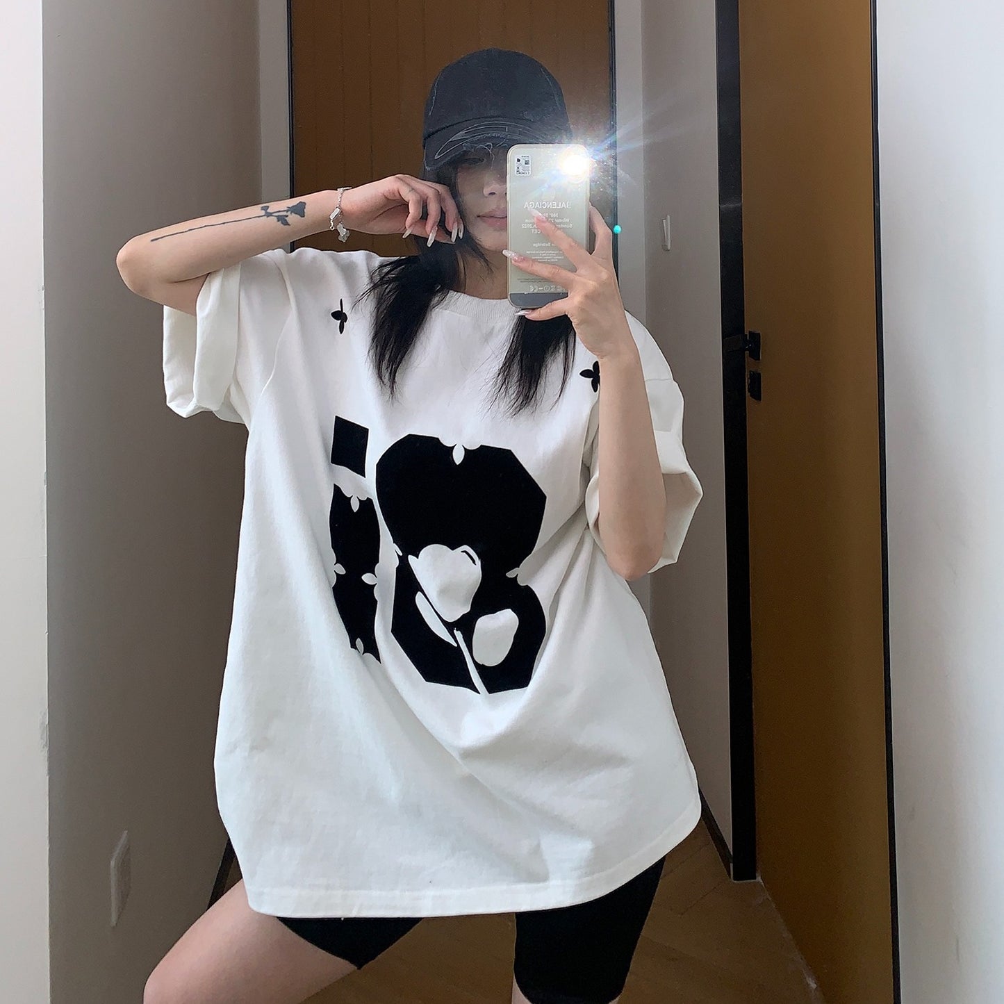 【トップス】夏 300g ルーズ プリント 半袖 Tシャツ 【FCシリーズ】