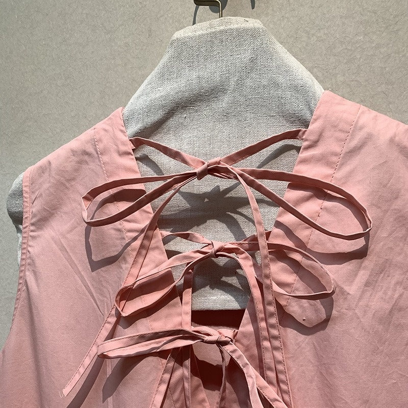 【ワンピース】夏 フランス風 ロマンチック 体型カバー ロング ノースリーブ ワンピース 【JZシリーズ】