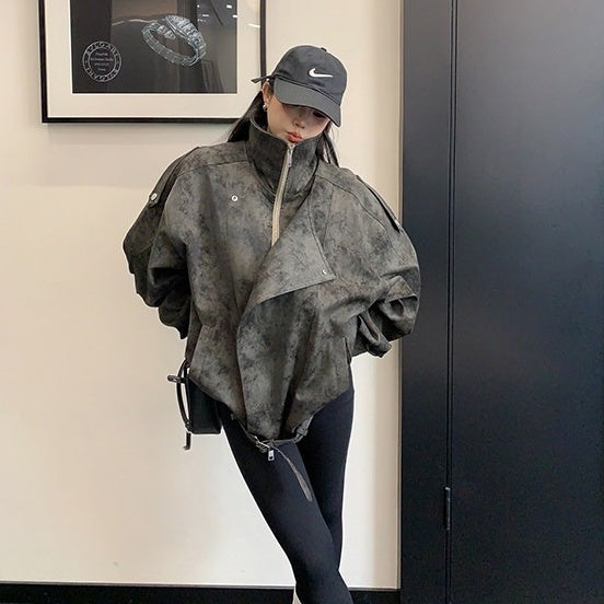 【アウター】フェイクレザー レトロ レトロ ジャケット 【FCシリーズ】