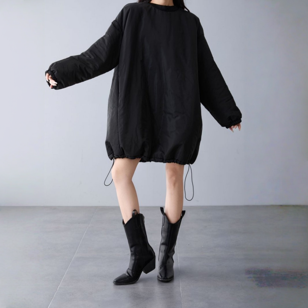 【アウター】春 秋 冬 ドローストリング ポケット 綿入れ ジャケット 【JZシリーズ】