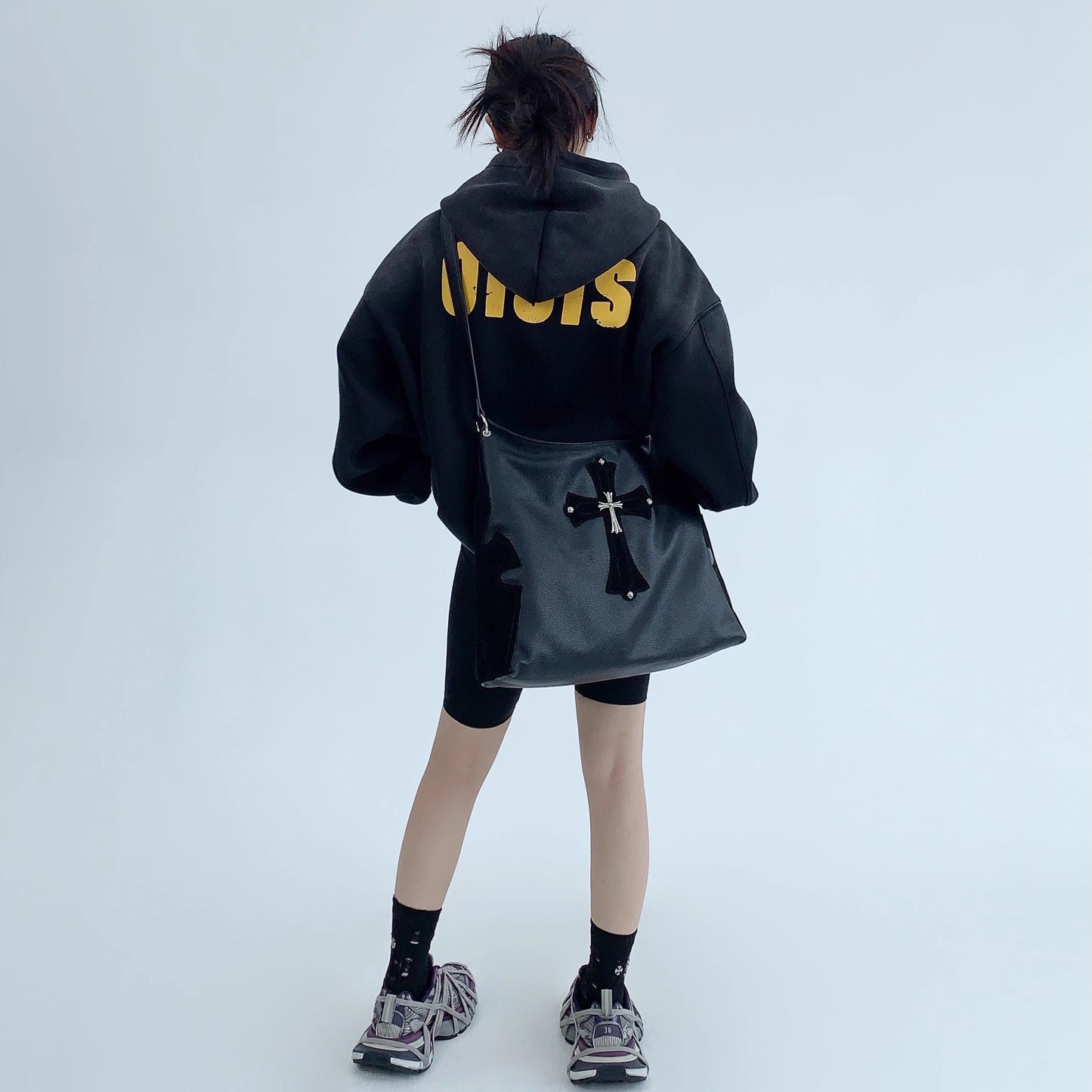 【トップス】秋冬 男女兼用 ダメージ加工 裏起毛 フード付き ルーズ カップル ウェア パーカー【FCシリーズ】