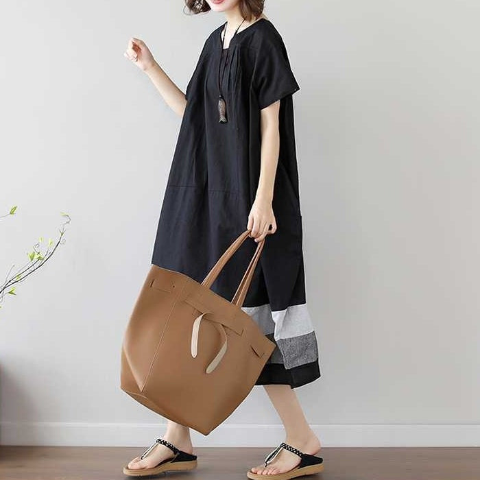【ワンピース】夏 ゆるリラックス 半袖 ワンピース