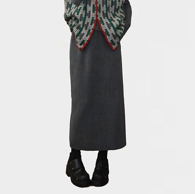 5カラー【ボトムス】ハイウエスト ミディスカート レディース 秋冬 カジュアル 上品 ゴムウエスト【JZシリーズ】