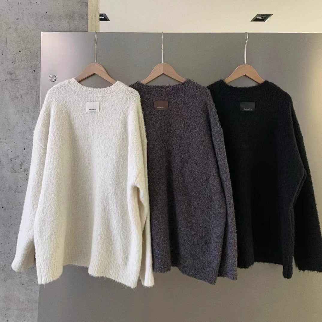 【トップス】春秋冬 ニット ゆるリラックス 着まわしやすい セーター【10~15日内発送】