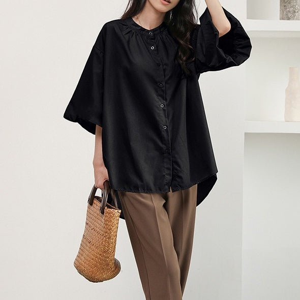【トップス】パフスリーブ 夏 エレガント 涼やか シャツ·ブラウス