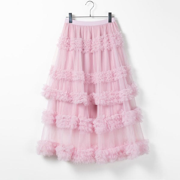 【60%OFF⭐️先行スタート!】【ボトムス】春夏 日系 切り替え Aライン チュールスカート