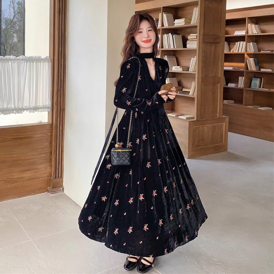 arts&science コットン ドレス ロングワンピース 長袖 綿 春秋冬