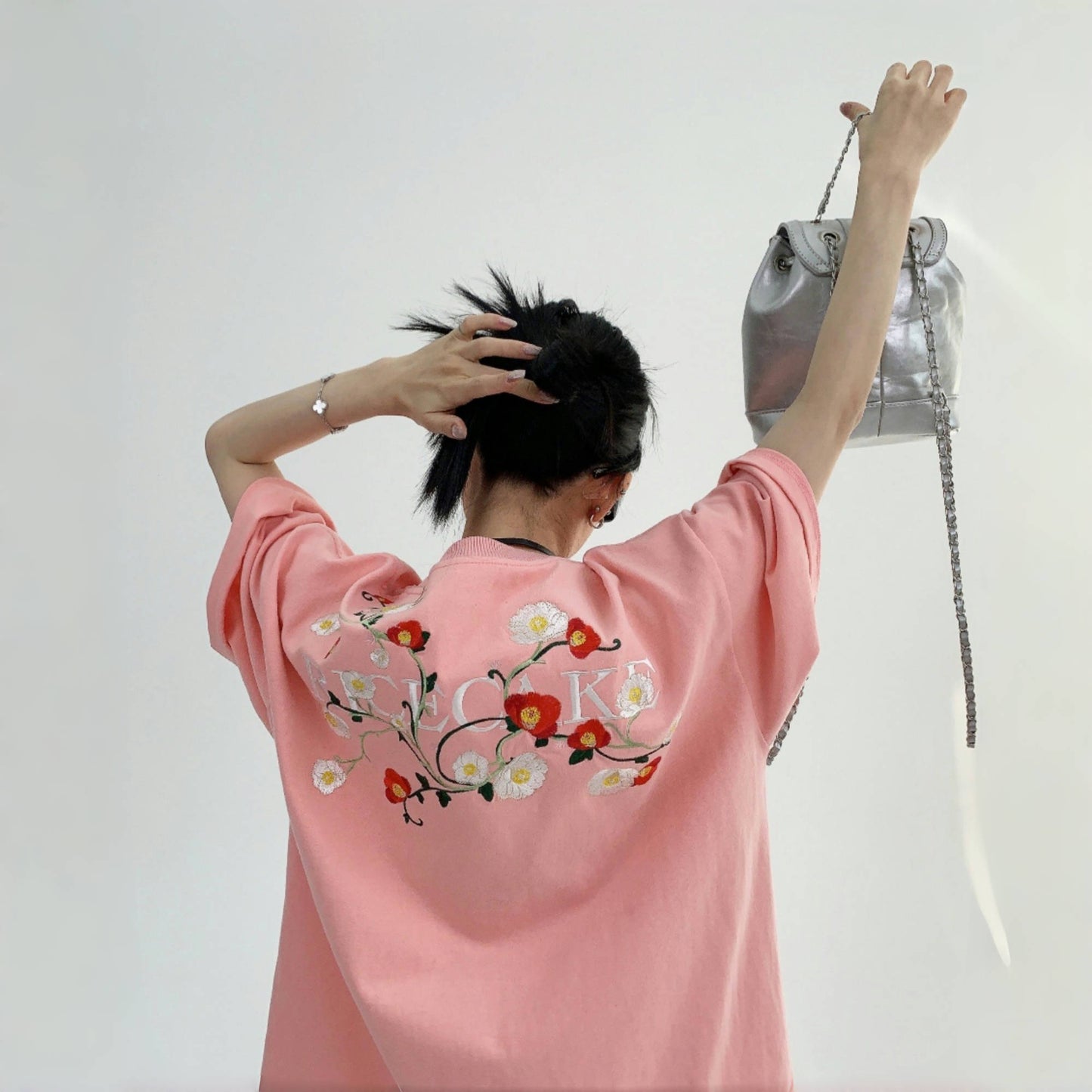 【トップス】夏 刺繍 コットン100% 300G ゆるリラックス ストリート Tシャツ 【FCシリーズ】