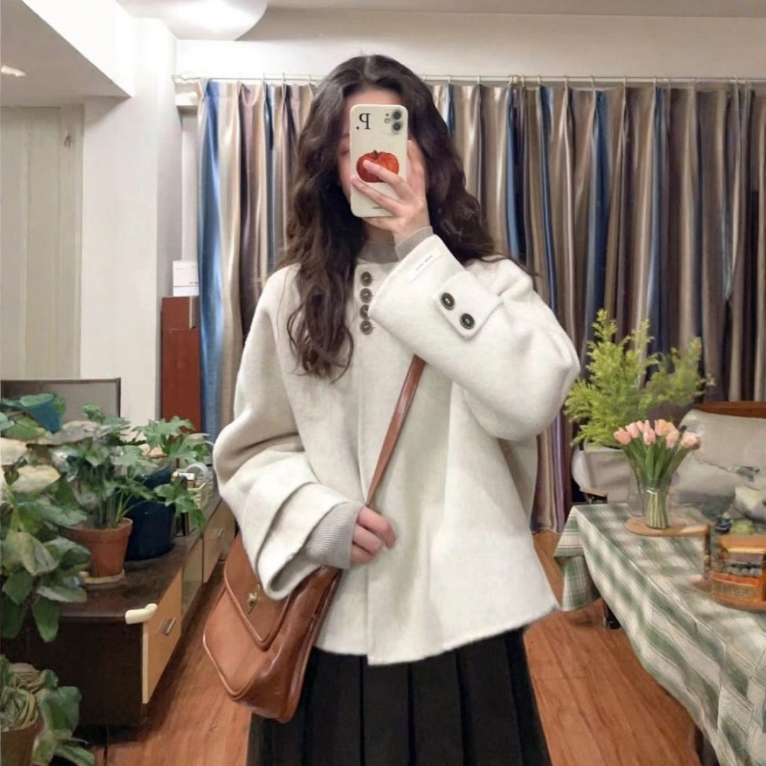 【セットアップ】韓国風 エレガント ジャケット + プリーツ スカート 2点上下セット 【JZシリーズ】