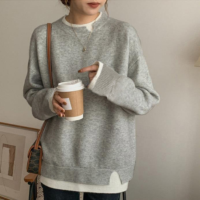 トップス】人気 合わせやすい 若見え ニットセーター – MADOECHO