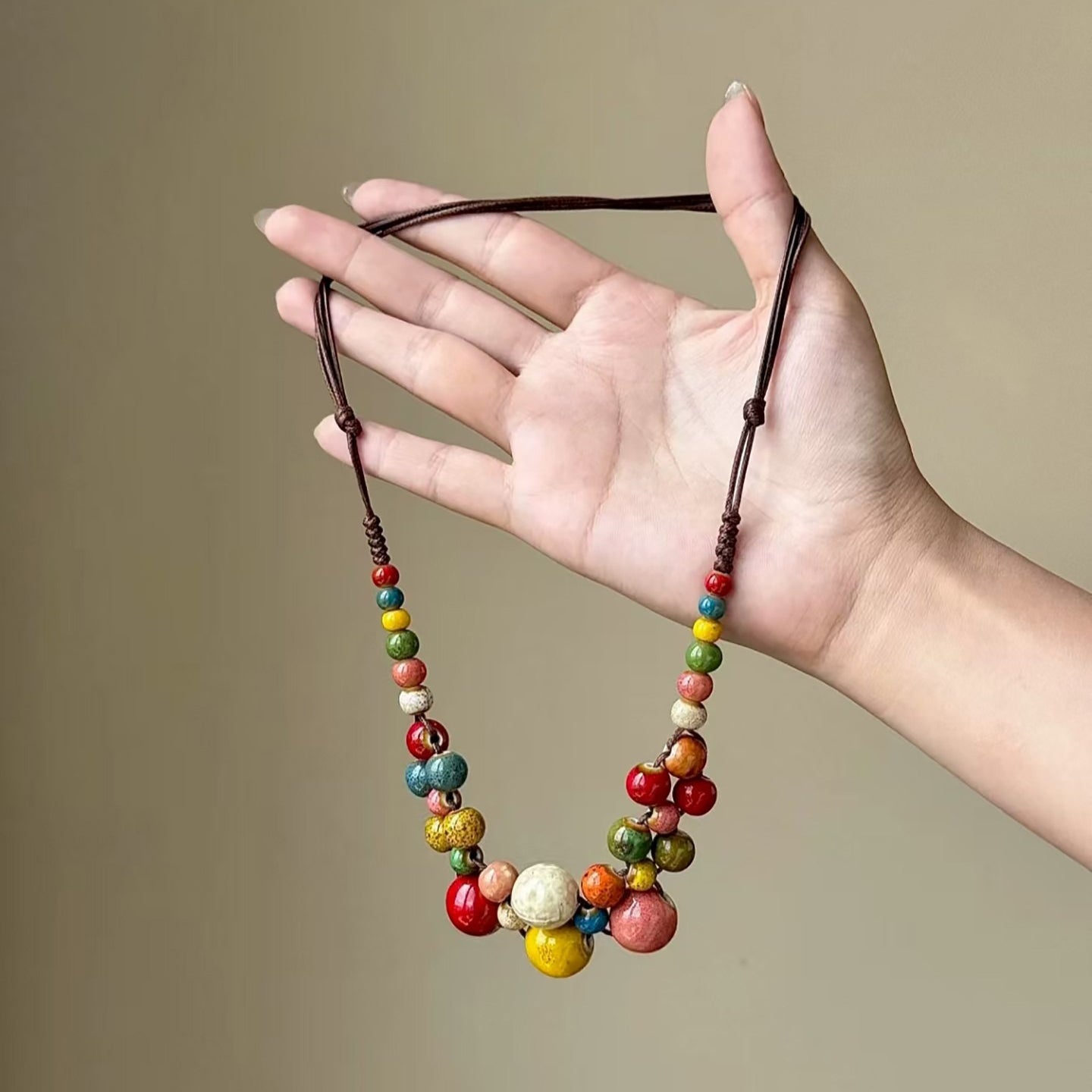 【🎁 B2G1|先行スタート!】【グッズ】新中華風ヴィンテージ ネックレス|民族風ロングニットチェーン|個性派デザイン 鎖骨チェーン レディース