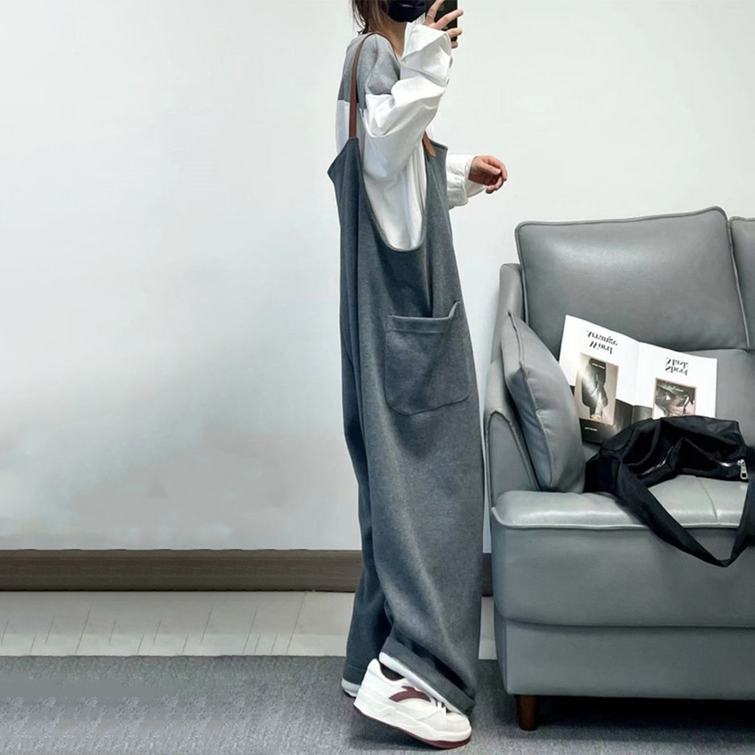 【ボトムス】文芸スタイル ストリート 春秋冬 合わせやすい オールインワン