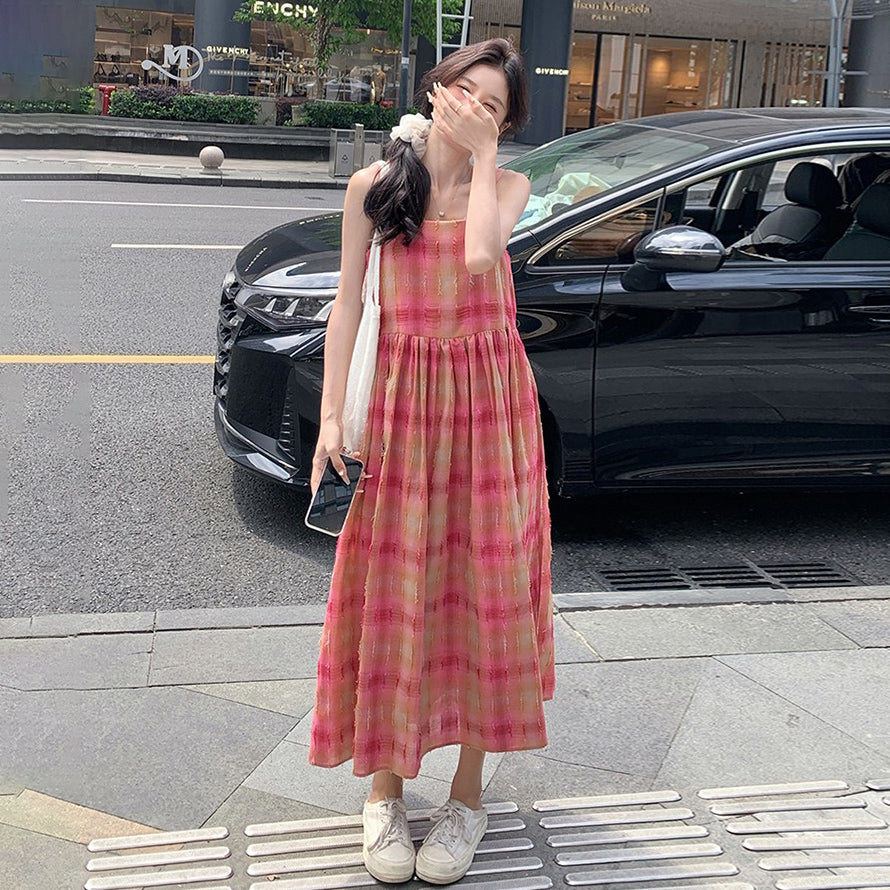 【ワンピース】ドーパミンチェック 夏 トレンド 甘め初恋ガール ノースリーブワンピース【SHシリーズ】