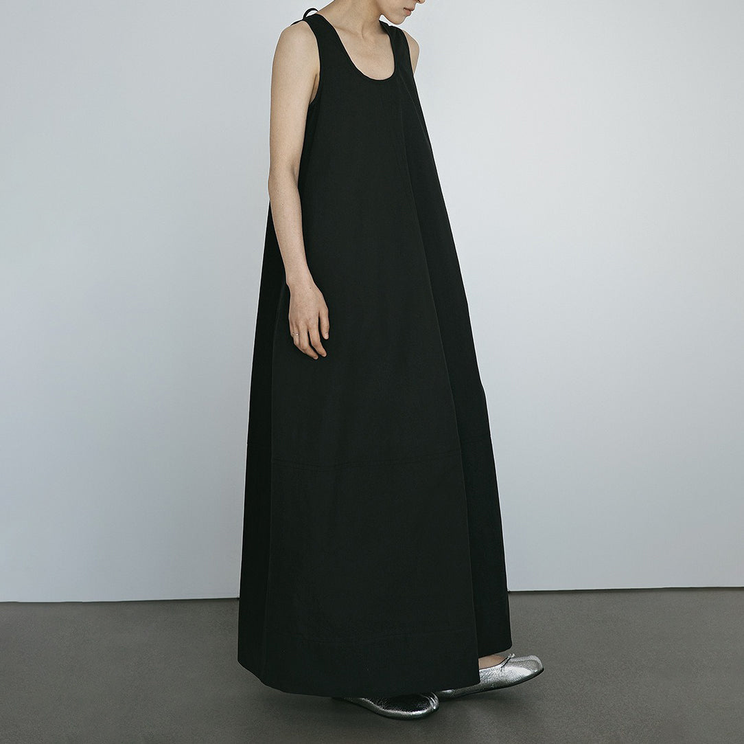 【ワンピース】きれいめ レトロワンピース レディース 春夏 ノースリーブ 立体シルエット Aライン ロング丈【JZシリーズ】