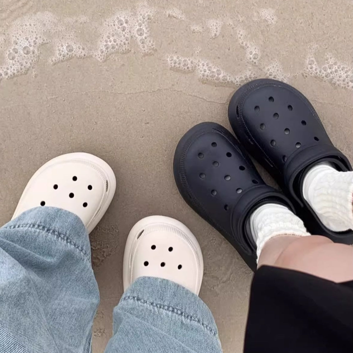 【シューズ】夏 厚底 ビーチ サンダル