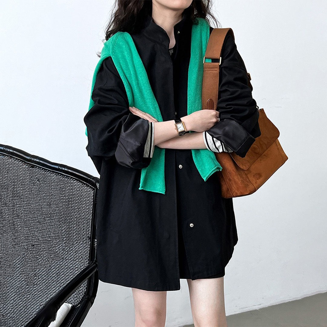 【アウター】高級感 春秋 スタンドネック ジャケット 【SNシリーズ】