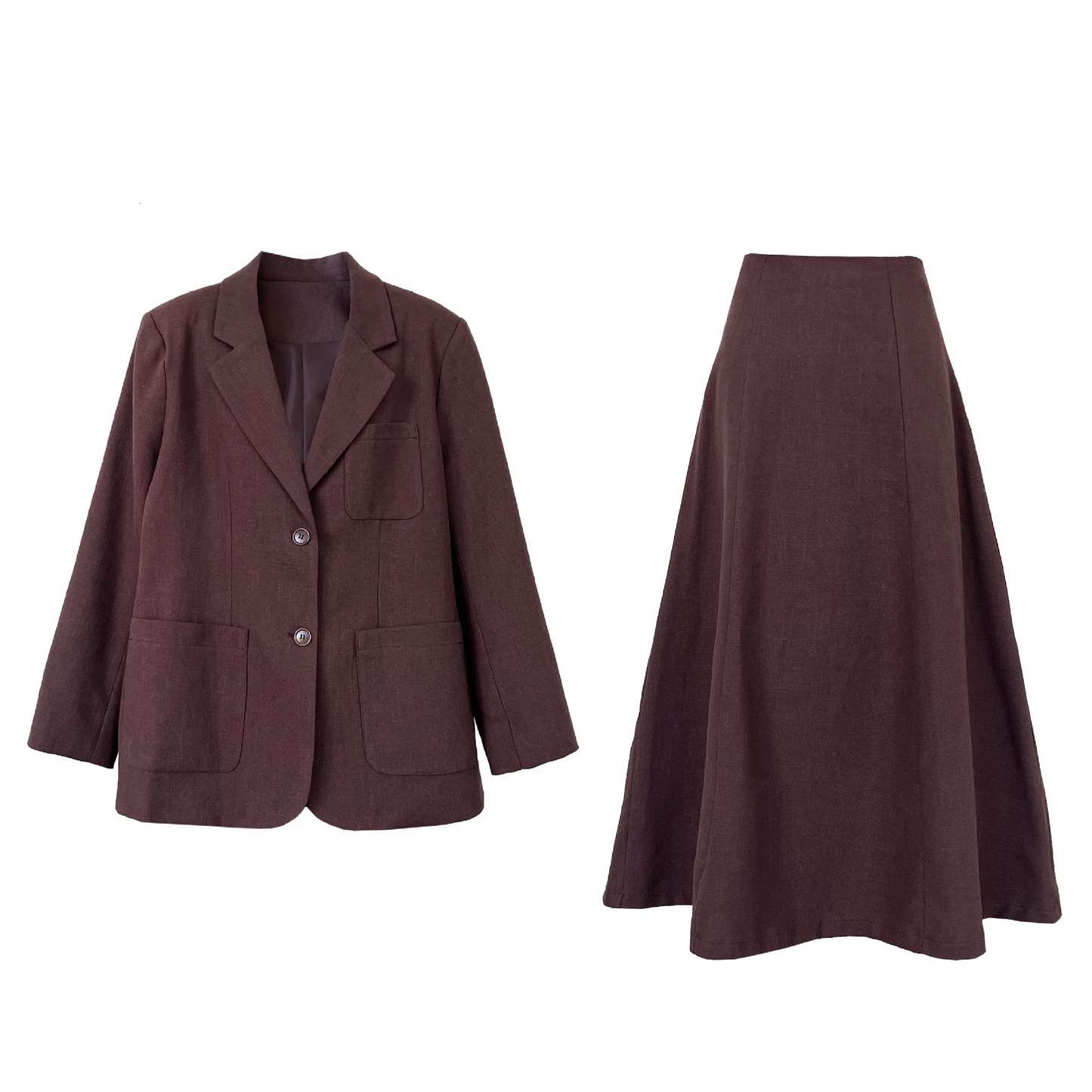 【セットアップ】【単品注文】春 秋 カジュアル 通勤 スーツジャケット + スカート 2点上下セット 【JZシリーズ】