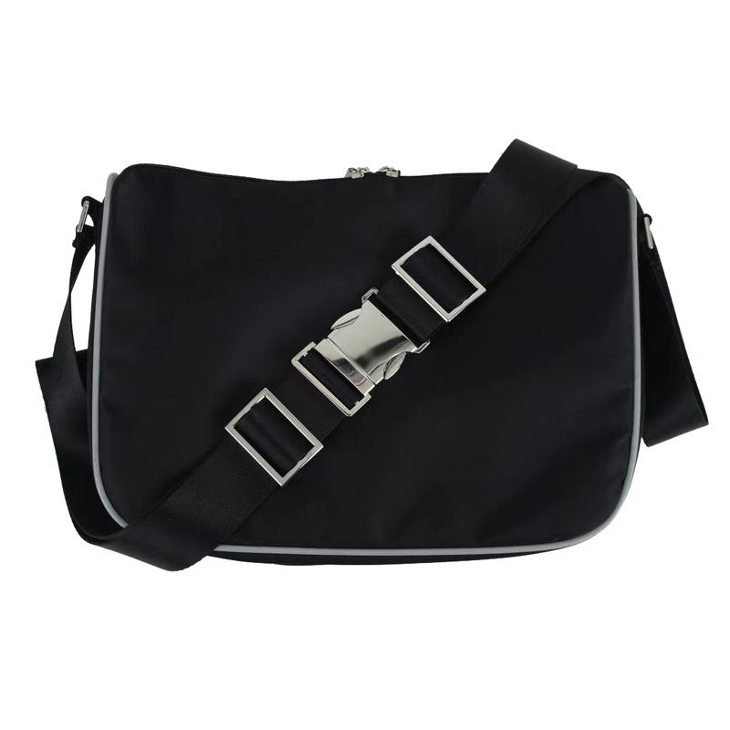 【バッグ】日系 男女兼用 シンプル 文芸スタイル ボディバッグ