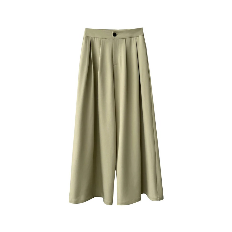 【ボトムス】 ハイウエスト 春夏 エレガント ワイド パンツ【JZシリーズ】