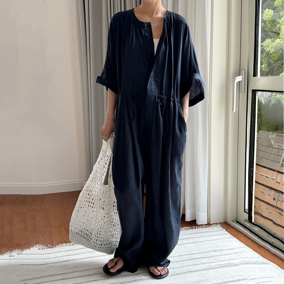 【ボトムス】人気 春夏 海外トレンド やや透け感のある 肌触りいい オールインワン 【SNシリーズ】