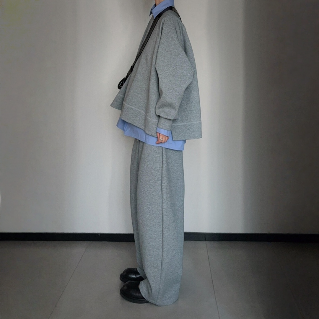 【セットアップ】スポーツ プルオーバー + ロングワイドパンツ 2点上下セット 【JZシリーズ】