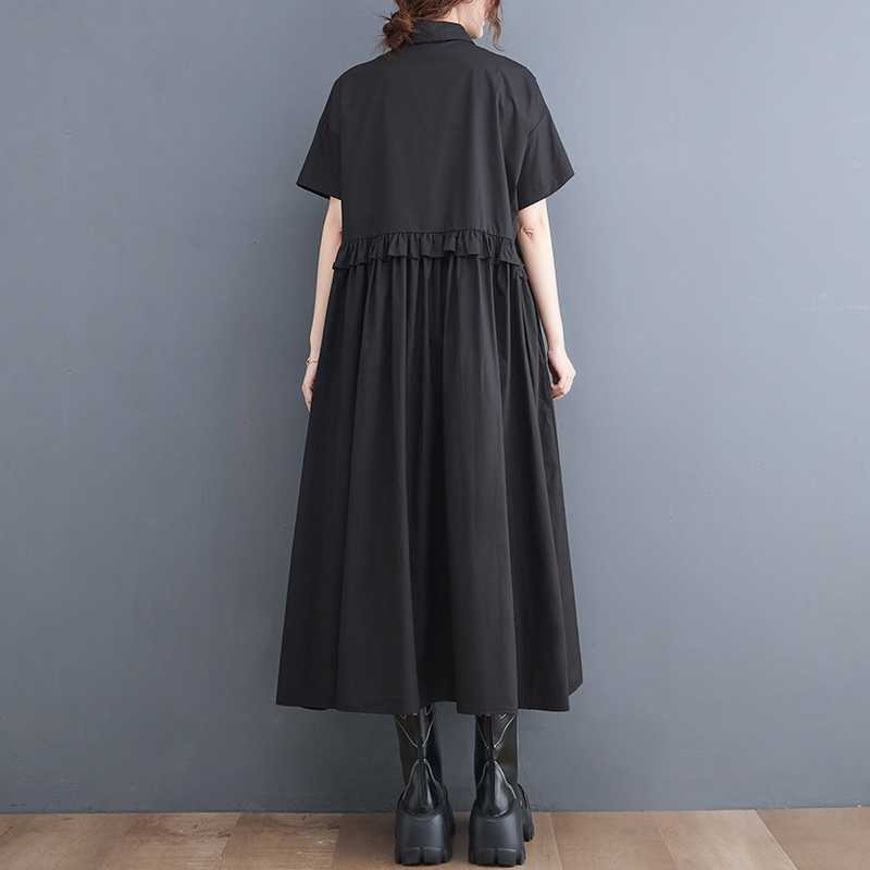 【ワンピース】夏 大人可愛い ゆったり 半袖ワンピース|ウエスト切り替え&ミディ丈で体型カバー【ANシリーズ】