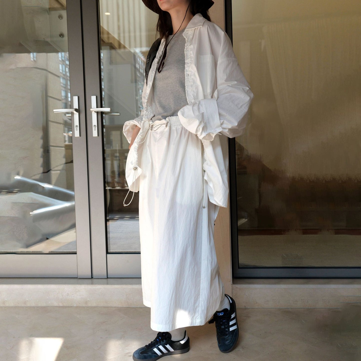 【下裝】寬鬆春夏秋季修身開衩鬆緊腰裙【SN系列】