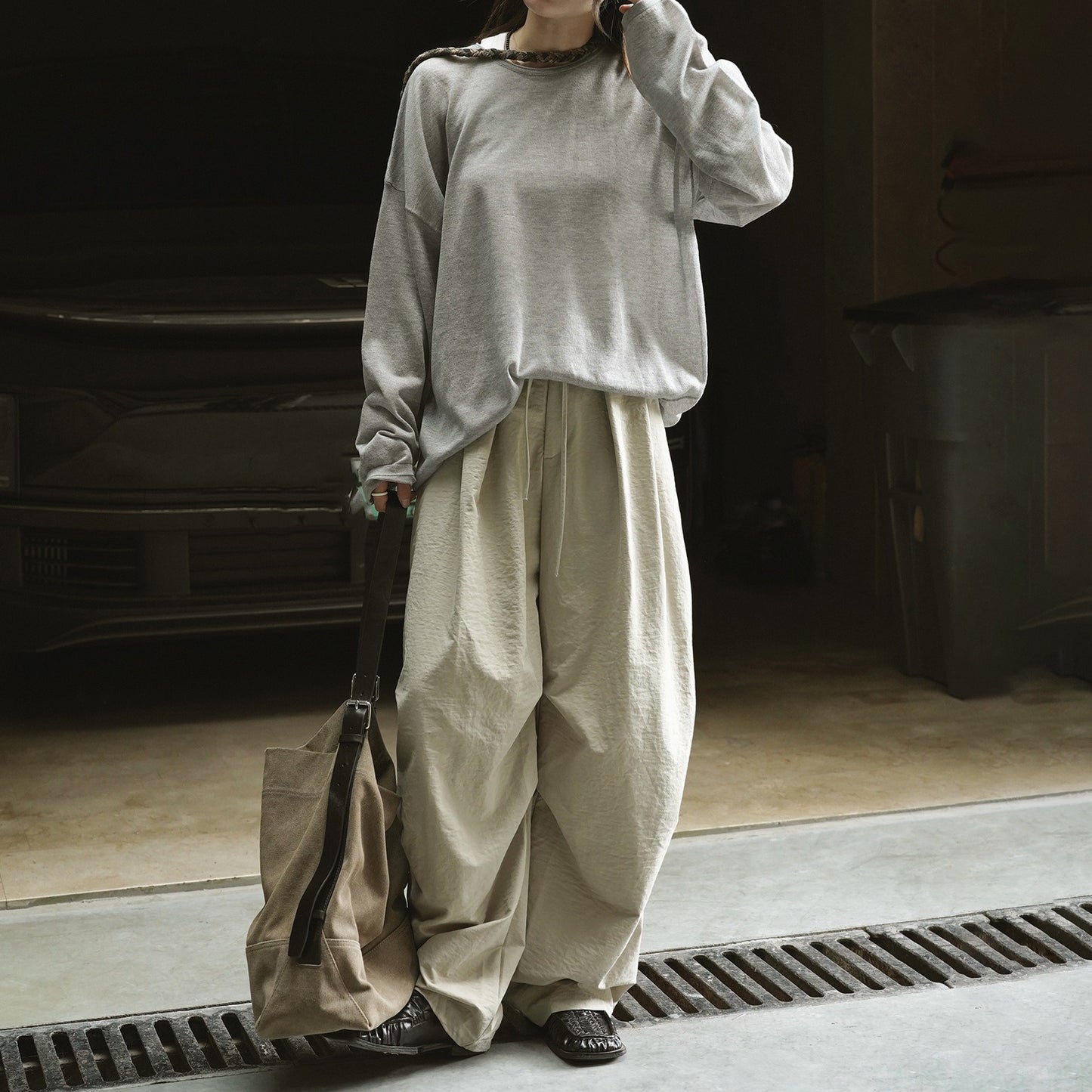【ボトムス】初秋新作 アメリカンカジュアル×デザイン感 ワイドパンツ|ゆったりシルエット&落ち感素材で美ライン演出【JZシリーズ】