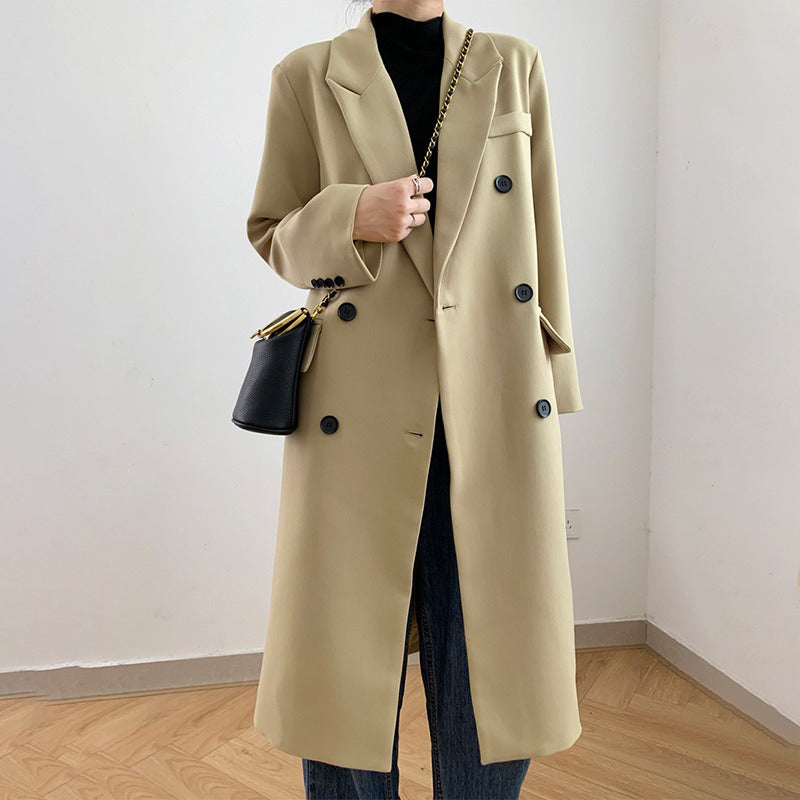 【アウター】カジュアル 無地 春秋 ミドル丈 ゆったり スーツジャケット【JZシリーズ】