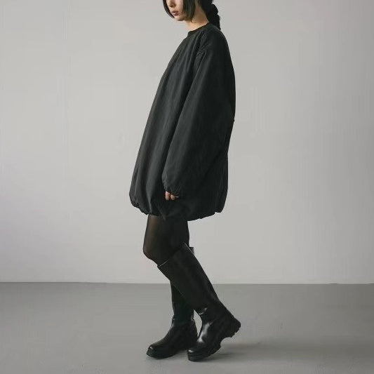 【アウター】ゆったり中綿ジャケット レディース 冬新作 軽量 暖かい 体型カバー カジュアル 綿入れコート【JZシリーズ】