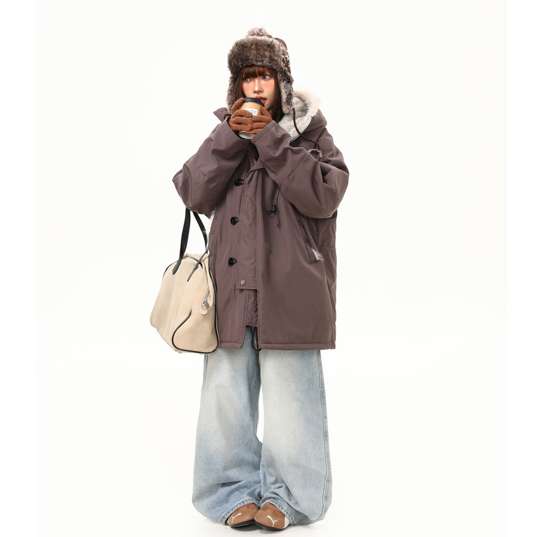 【アウター】ザサンドウ アメリカン風 春 秋 冬 中綿ジャケット 【FCシリーズ】