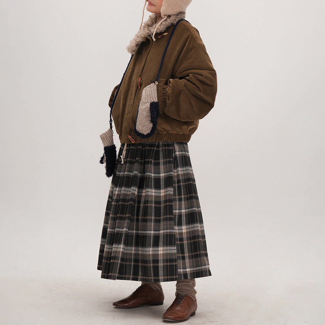 【アウター】ミラードスタイル スタンドカラー ショート中綿ジャケット 冬用 ゆったり 長袖 綿入れコート【JZシリーズ】【15~20日内発送】