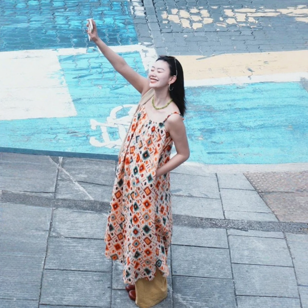 【ワンピース】ビーチリゾート プリント キャミソールワンピース 【SHシリーズ】