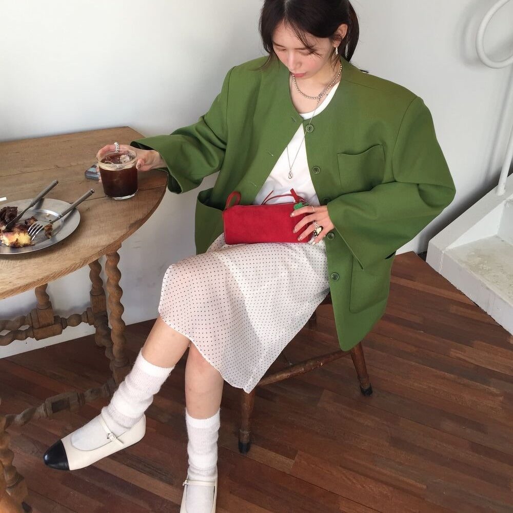 【アウター】春 秋 ポケット エレガント スーツ ジャケット