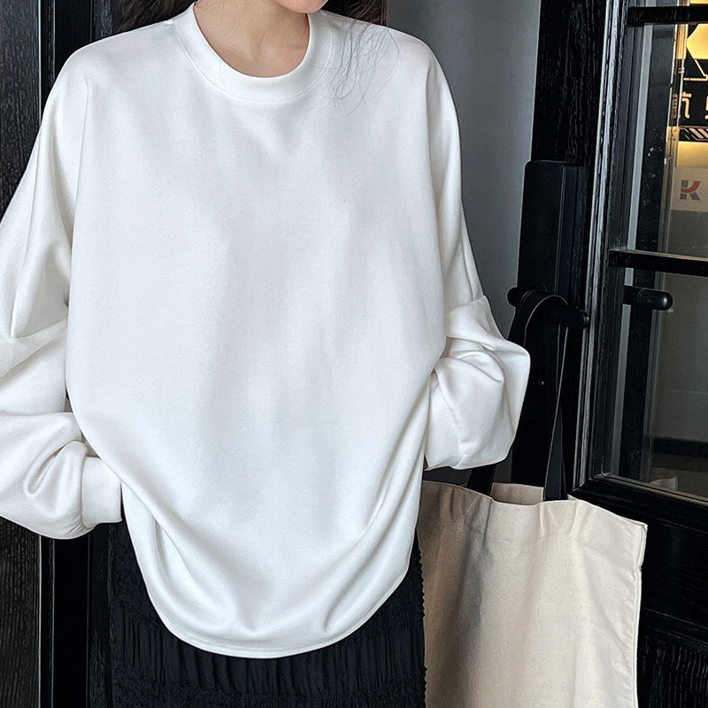 【トップス】秋冬 シンプル 3color 無地 ルーズ 薄手 パーカー【SNシリーズ】