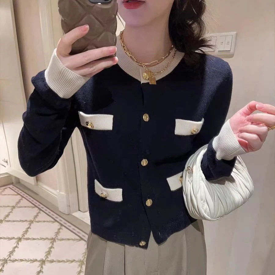 【セットアップ】春秋冬 エレガント ニット ワンピース + ゆるリラックス カーディガン 2点ワンピースセット