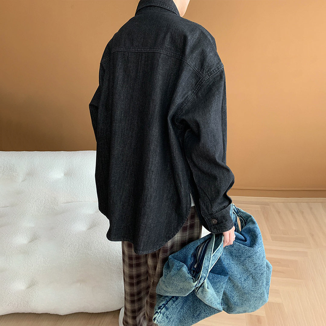 【アウター】レトロ 春秋 ユニセックス ゆったり カーディガン【SNシリーズ】