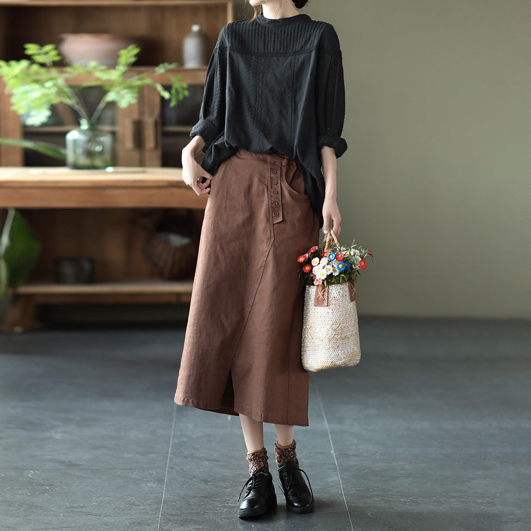 【トップス】春秋 シンプル プリーツ スイート レース 長袖 シャツ