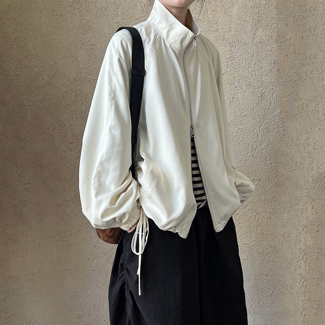 【アウター】春秋 カジュアル スタンドカラー ゆったり 気質 ジャケット【SNシリーズ】