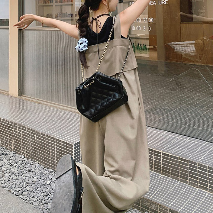 【ボトムス】韓国風 高級感 夏 ゆったり オールインワン