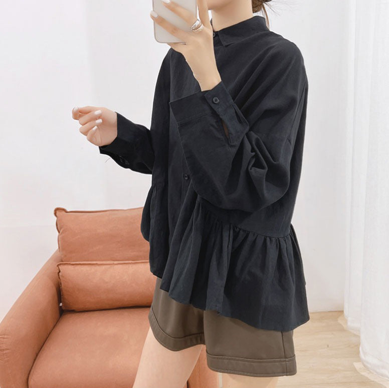 【トップス】春夏新作 大人可愛い コーデしやすい シンプルデザイン シャツ