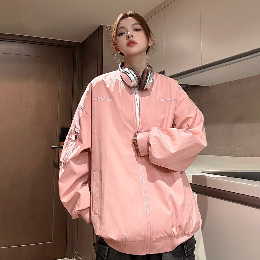 【アウター】アメリカン スポーツ風 スタジャン 高級感 男女兼用 ゆったり 着痩せ 大きいサイズ対応 フライトジャケット レディース【FCシリーズ】