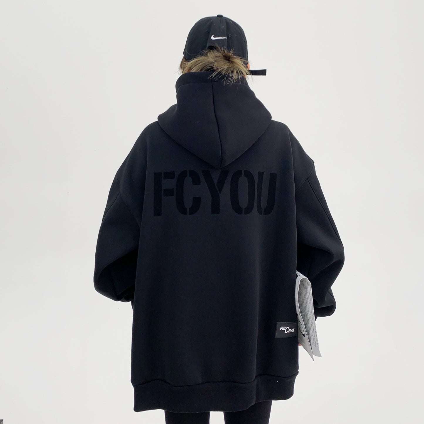 【トップス】秋冬 アメリカン フード付き ルーズ プリント 男女兼用 パーカー【FCシリーズ】