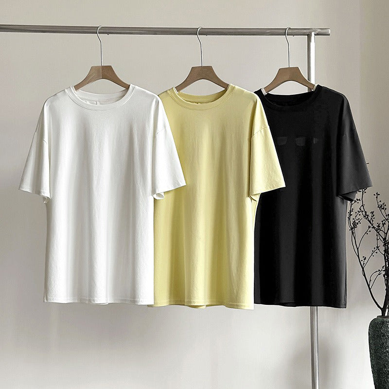 【トップス】夏新作 バックねじりデザイン カジュアル ラウンドネック 半袖Tシャツ【JZシリーズ】