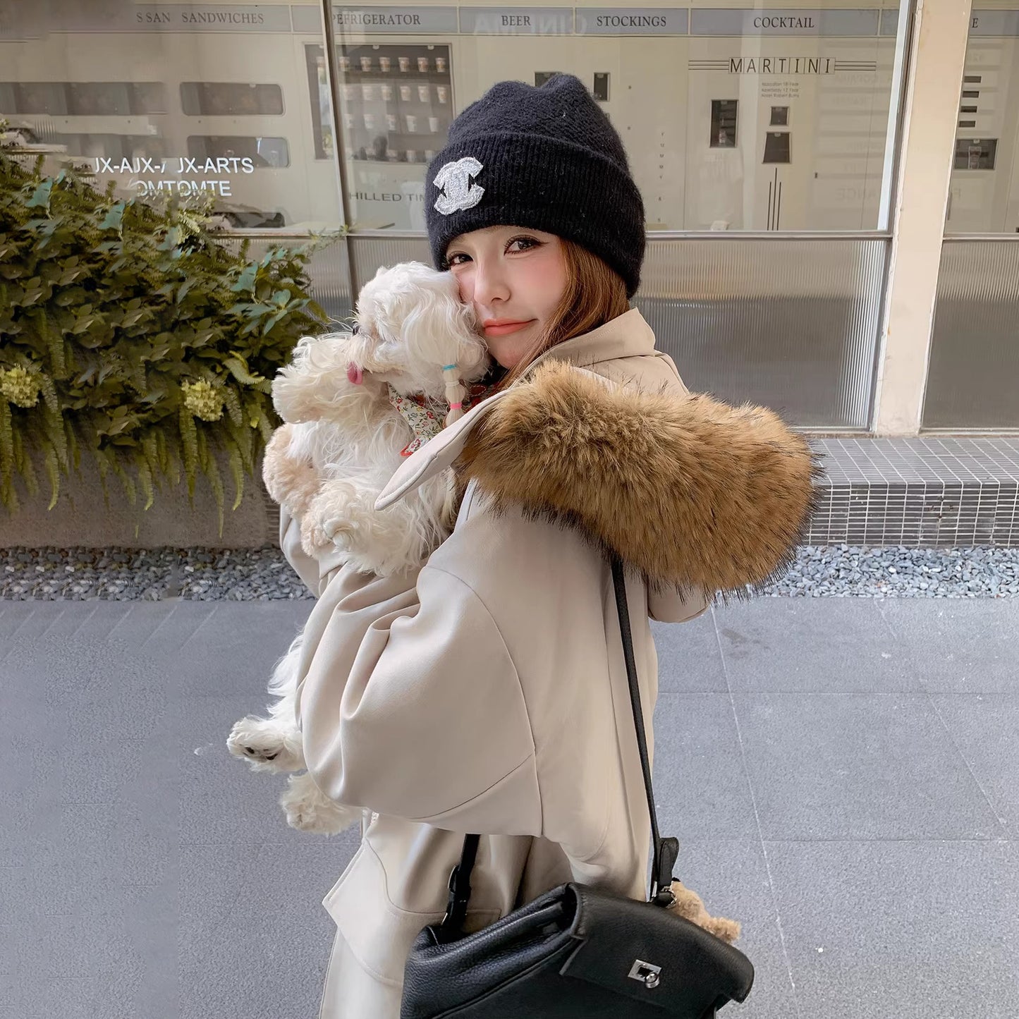 【アウター】韓国風 フード付き ボアパーカー レディース 冬 シープボア 綿入れコート【JZシリーズ】