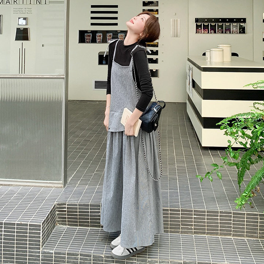 2点セット!【セットアップ】おしゃれトップス+キャミソールワンピースセット レディース 春夏コーデ トレンド感 大人可愛い【JZシリーズ】