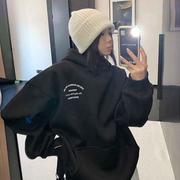 【トップス】裏起毛 プリント 春 秋 冬 フード付き パーカー 【FCシリーズ】