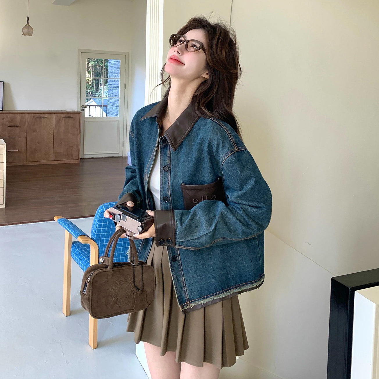 【アウター】デザイン感抜群 クール&フェミニン デニムジャケット 早春新作 カジュアル スリム ショートジャケット【JZシリーズ】